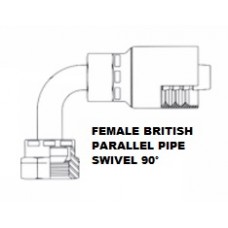3/4 X 3/4 Female British Standard Pipe Parallel 90° 